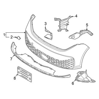 Volkswagen OE - Front Bumper - Bumper & Components (Cover and Components)