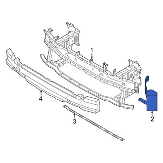 Volkswagen OE - Front Left Inner Bumper Cover Reinforcement