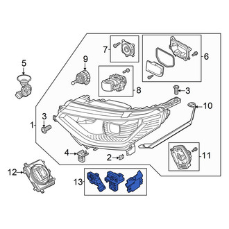 Volkswagen OE - Front Left Headlight Hardware Kit