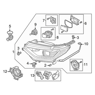 Volkswagen OE - Front Lamps - Headlamp Components