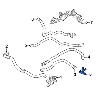 Volkswagen OE - Engine Coolant Pipe Adapter