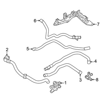 Volkswagen OE - Cooling - Hoses & Lines (Front), (RWD)