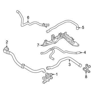 Volkswagen OE - Cooling - Hoses & Lines (Front), (AWD)