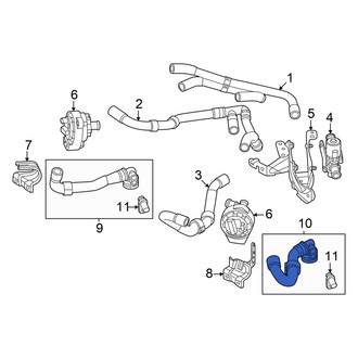Volkswagen OE - Lower Engine Coolant Pipe