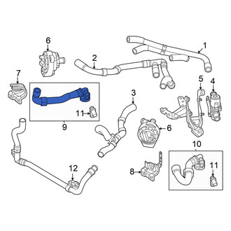 Volkswagen OE - Upper Engine Coolant Pipe