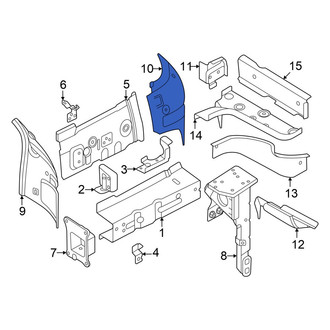 Volkswagen OE - Front Center Right Frame Side Member Reinforcement