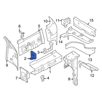 Volkswagen OE - Front Right Frame Side Member Bracket