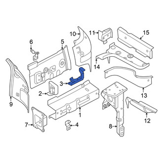 Volkswagen OE - Rear Right Frame Side Member Bracket