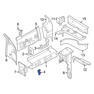 Volkswagen OE - Right Inner Frame Side Member Bracket
