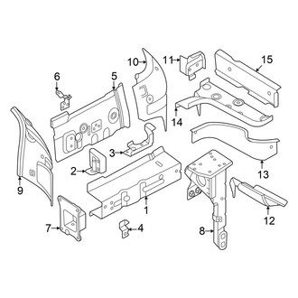 Volkswagen OE - Fender - Structural Components & Rails (Lower Components, Passenger Side)