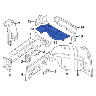 Volkswagen OE - Front Left Frame Side Member Crossmember