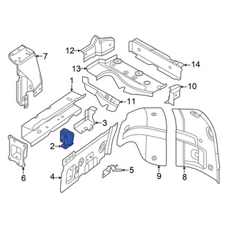 Volkswagen OE - Front Left Frame Side Member Bracket