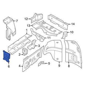 Volkswagen OE - Front Left Frame Rail End