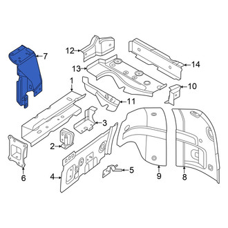 Volkswagen OE - Left Frame Side Member Bracket