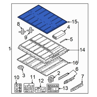 Volkswagen OE - Upper Drive Motor Battery Pack Cover