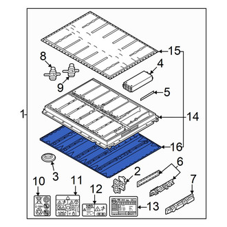Volkswagen OE - Lower Drive Motor Battery Pack Cover