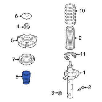 Volkswagen OE - Front Suspension Strut Bumper