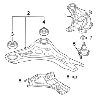 Volkswagen OE - Front Suspension - Suspension Components (AWD)