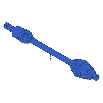 Volkswagen OE - Front Left CV Axle Assembly