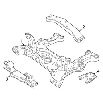 Volkswagen OE - Front Suspension - Suspension Mounting (AWD)
