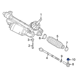 Volkswagen OE - Inner Steering Tie Rod Nut