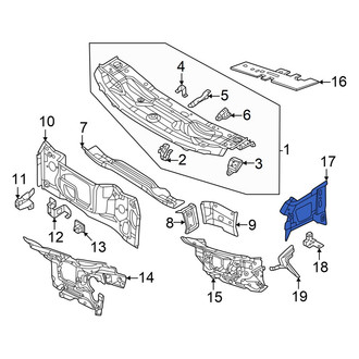 Volkswagen OE - Front Left Cowl Side Panel