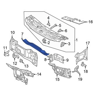 Volkswagen OE - Cowl Water Deflector