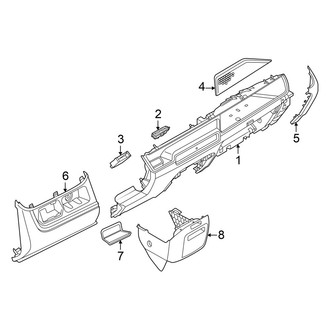 Volkswagen OE - Instrument Panel Components (Lower Front)