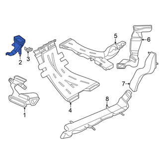 Volkswagen OE - Front Right Lower Instrument Panel Air Duct