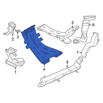 Volkswagen OE - Center Instrument Panel Air Duct