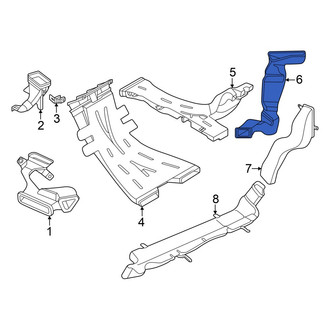 Volkswagen OE - Center Outer Instrument Panel Air Duct
