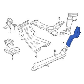 Volkswagen OE - Rear Lower Instrument Panel Air Duct