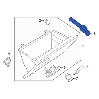 Volkswagen OE - Glove Box Support