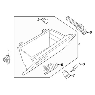 Volkswagen OE - Instrument Panel - Glove Box