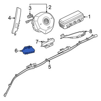 Volkswagen OE - Front Left Curtain Air Bag Bracket