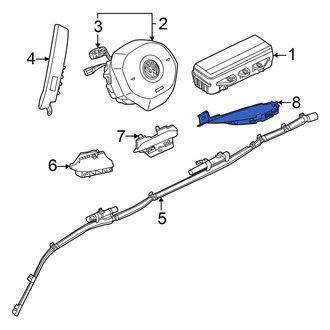 Volkswagen OE - Rear Right Curtain Air Bag Bracket
