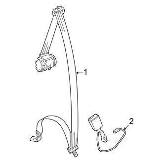 Volkswagen OE - Restraint Systems - Third Row Seat Belts