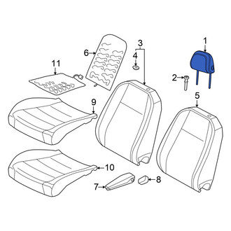 Volkswagen OE - Front Right Headrest