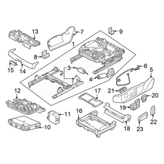 Volkswagen OE - Seats & Tracks - Passenger Seat Components (Frames & Trim, Seat Cushion, Components)