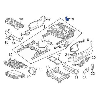 Volkswagen OE - Seat Track Cover