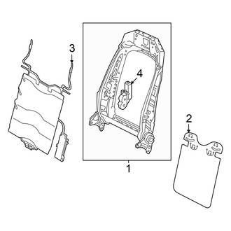 Volkswagen OE - Seats & Tracks - Driver Seat Components (Frames & Trim, Seat Back, Components)