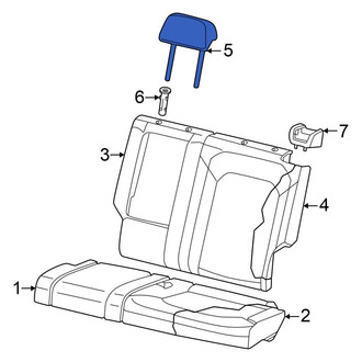 Volkswagen OE - Center Right Headrest