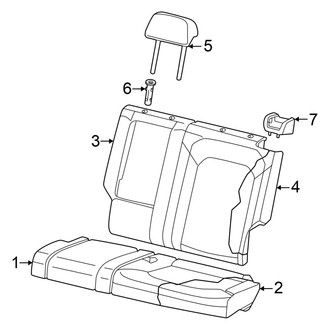 Volkswagen OE - Seats & Tracks - Rear Seat (60% Side, Covers & Pads, W/O Captains Chairs)