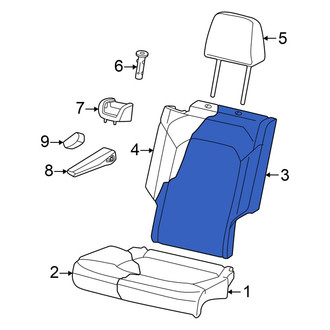 Volkswagen OE - Center Right Seat Back Cushion Cover