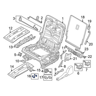 Volkswagen OE - Seat Track Cover