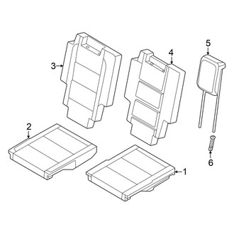 Volkswagen OE - Seats & Tracks - Third Row Seats (Covers and Pads)