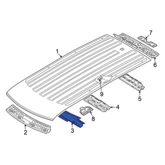 Volkswagen OE - Front Roof Bow