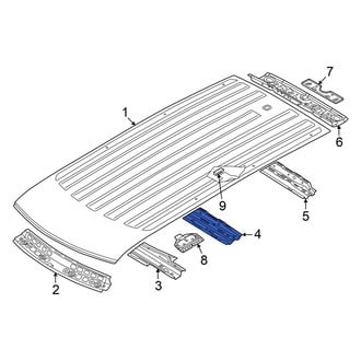 Volkswagen OE - Center Roof Bow