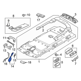 Volkswagen OE - Rear Left Interior Grab Bar