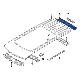 Volkswagen OE - Rear Roof Header Panel